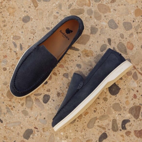 Gassin Navy Blue Loafers - Picture 1 of 4